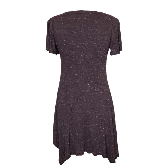 Anthropologie Dolan Plum Boho Flutter Sleeve Mini Layered T Shirt Stretch Dress - Picture 8 of 11